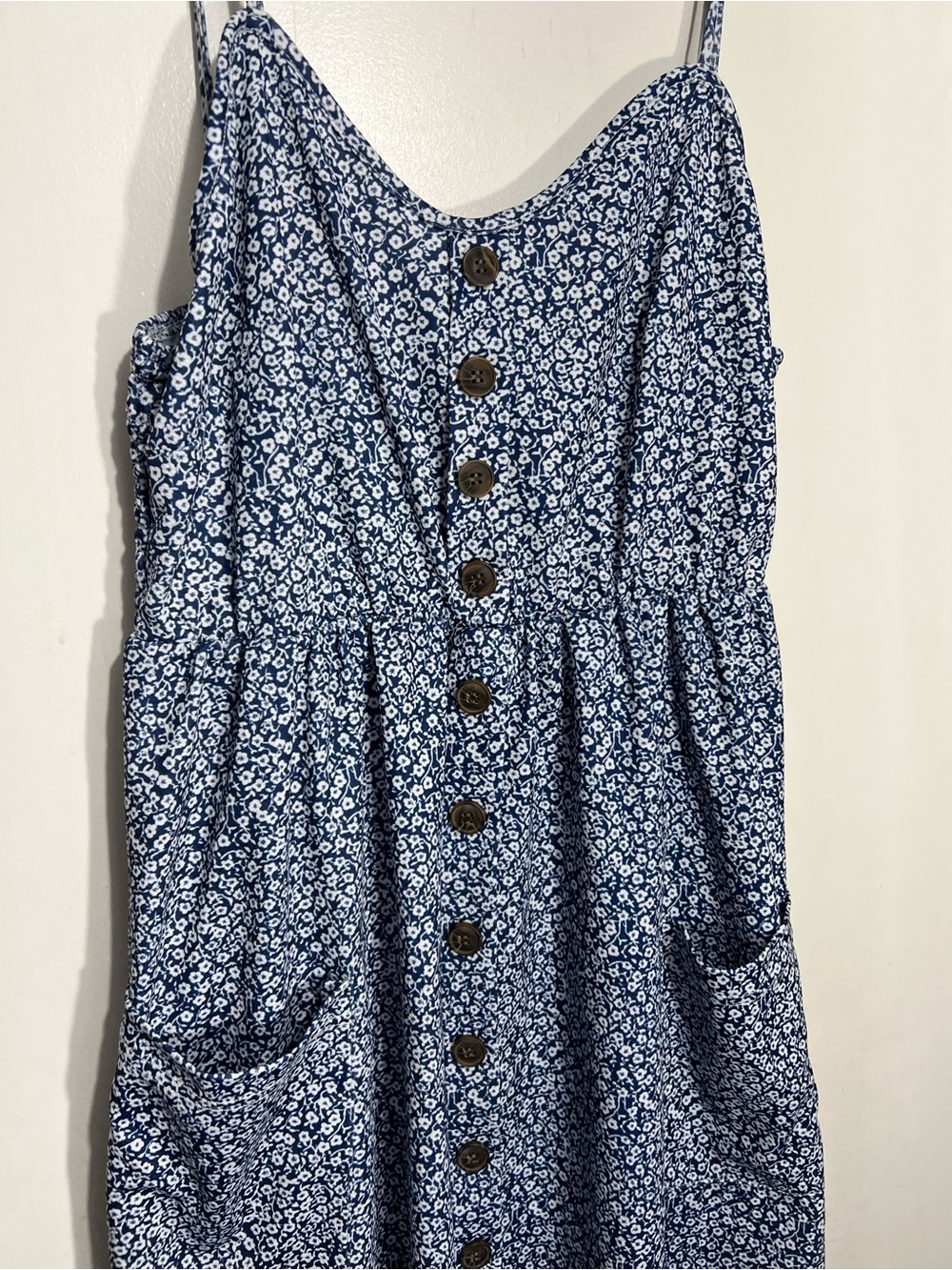 Sexy V Neck Backless Floral Summer Beach Dress Women Striped Button size XL - Picture 3 of 12